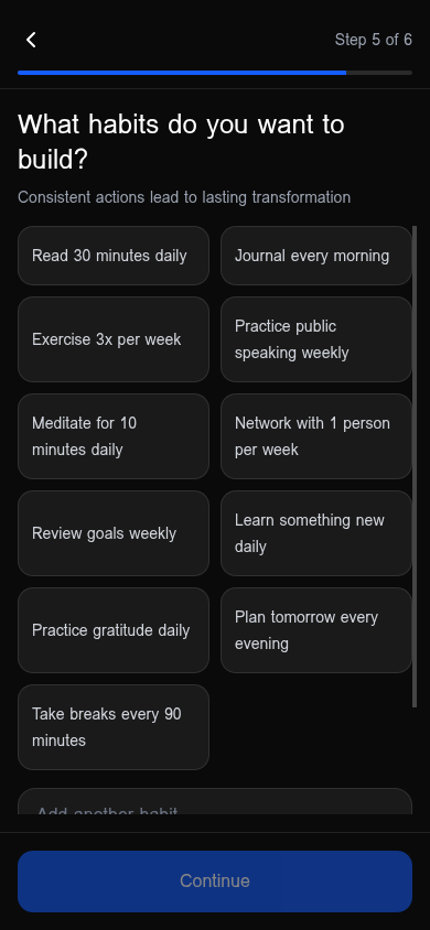 Daily habits to build